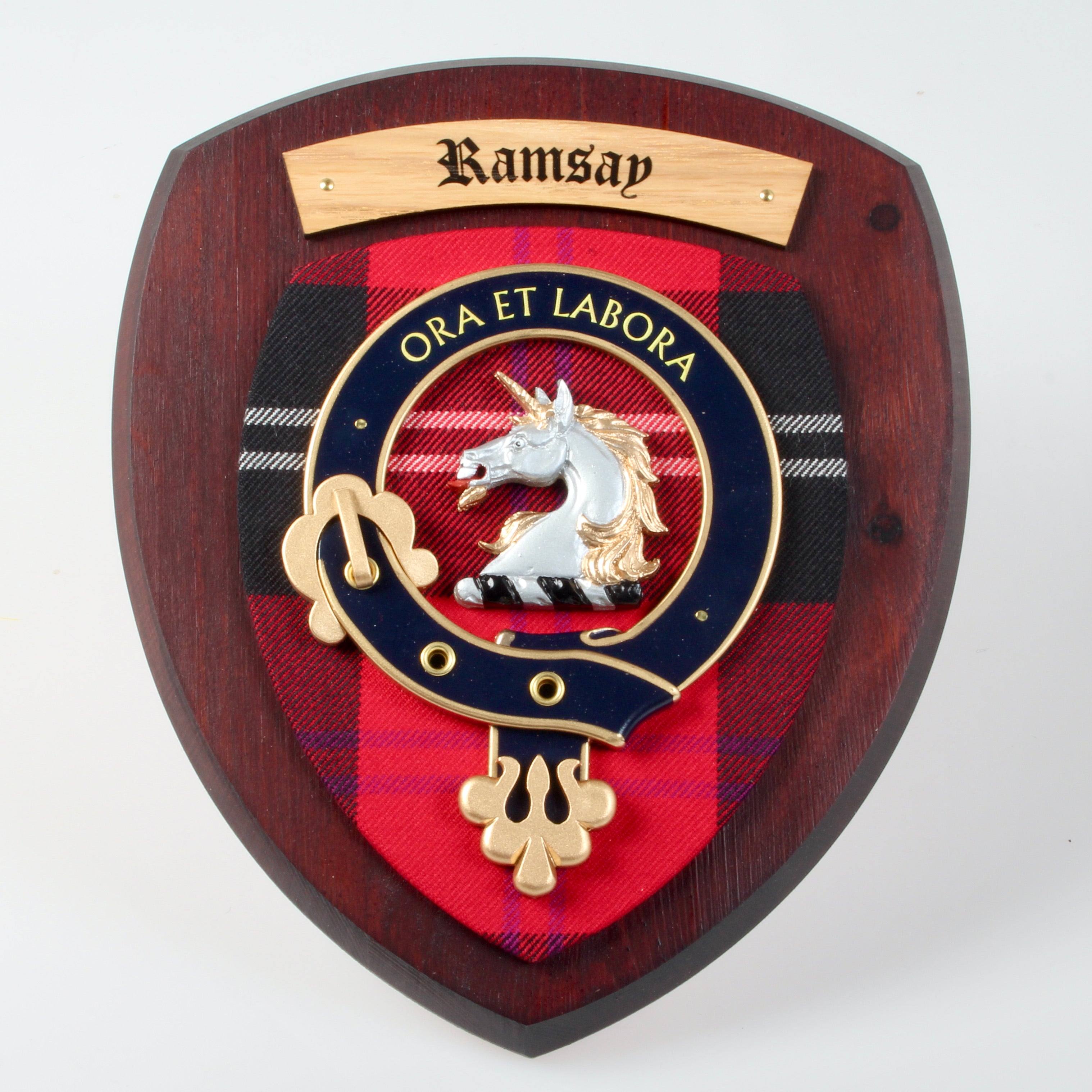 Ramsay Clan Crest Plaque