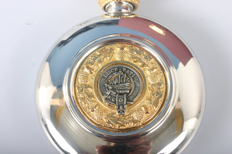 Duncan Clan Crest Pewter Sporran Flask