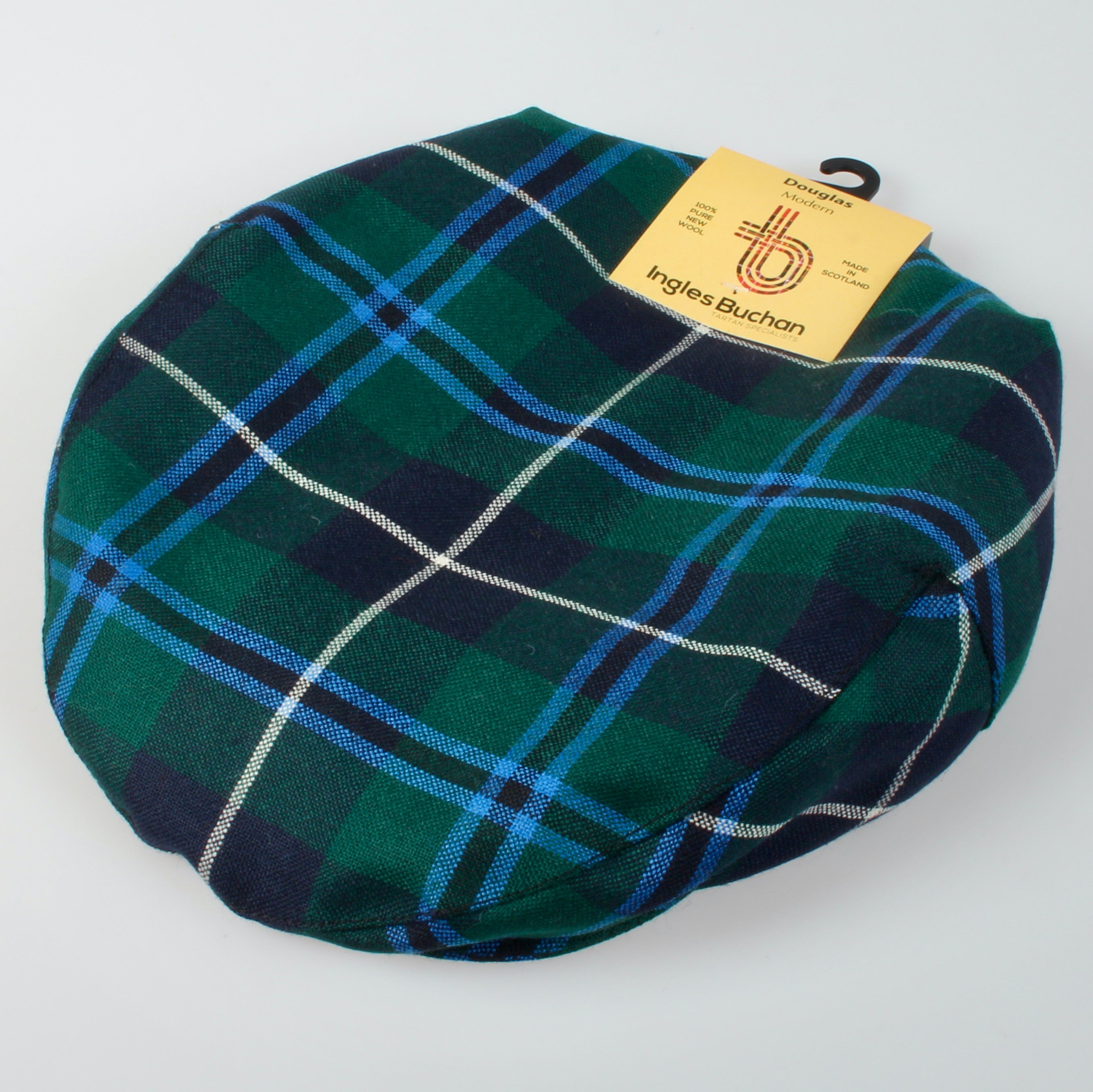 Pure Wool Golf Cap in Douglas Modern Tartan