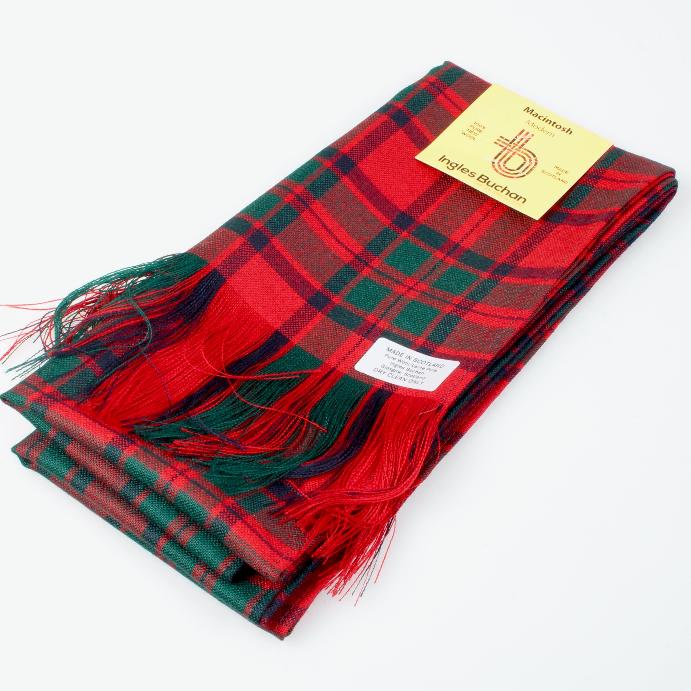 Full Length Sash in MacIntosh Modern Tartan.