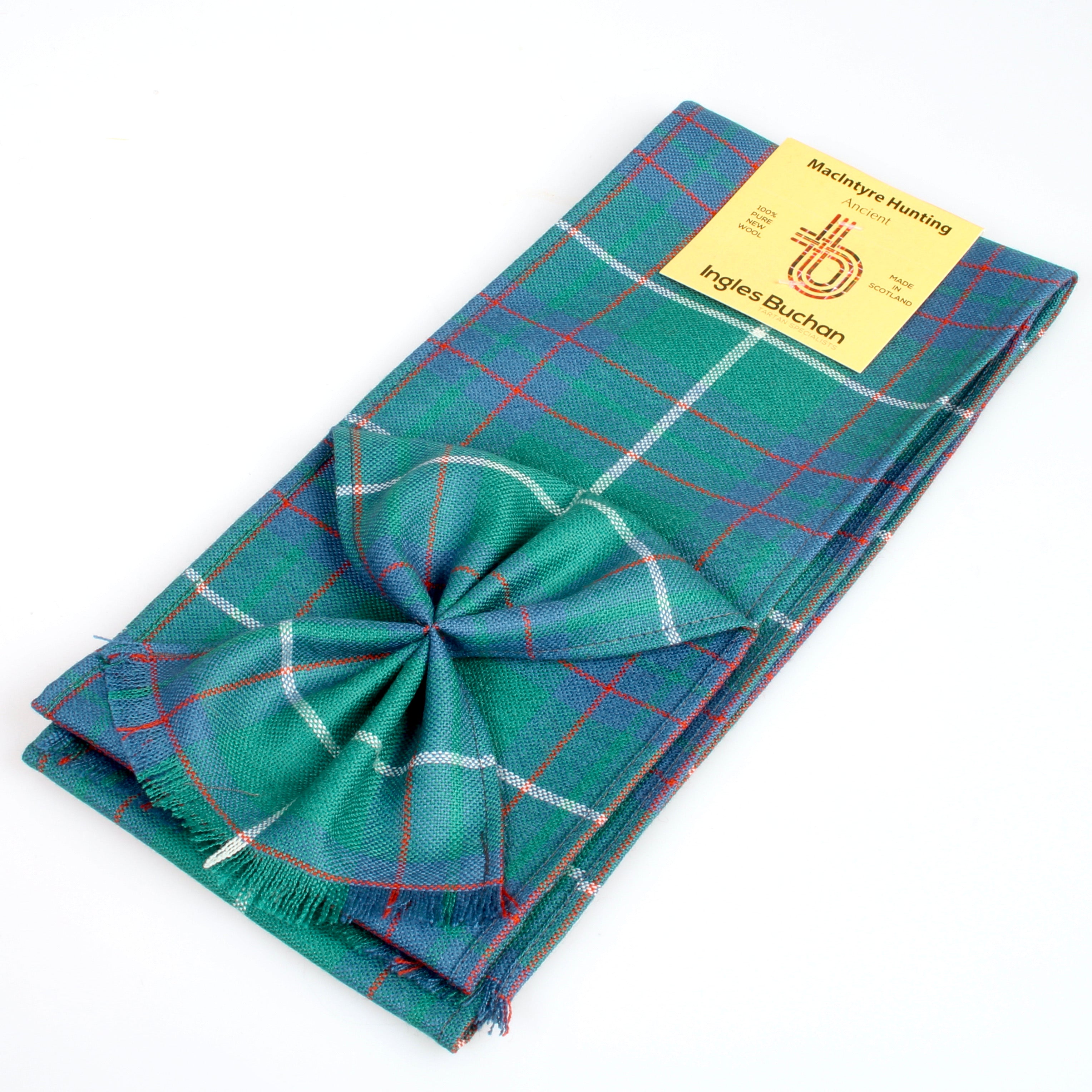 Wool Mini Sash in MacIntyre Hunting Ancient Tartan