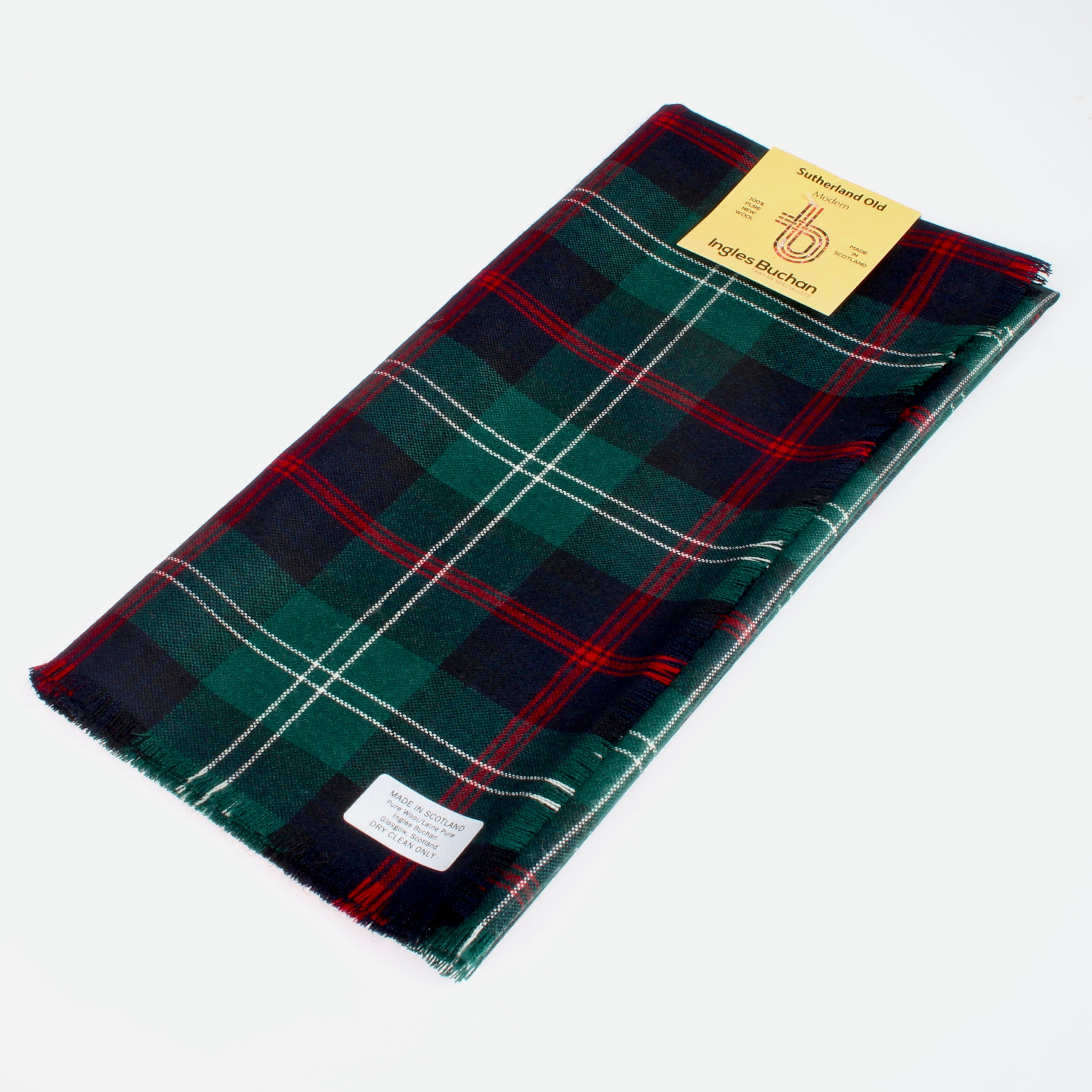 Sutherland Old Modern Tartan Wool Headscarf