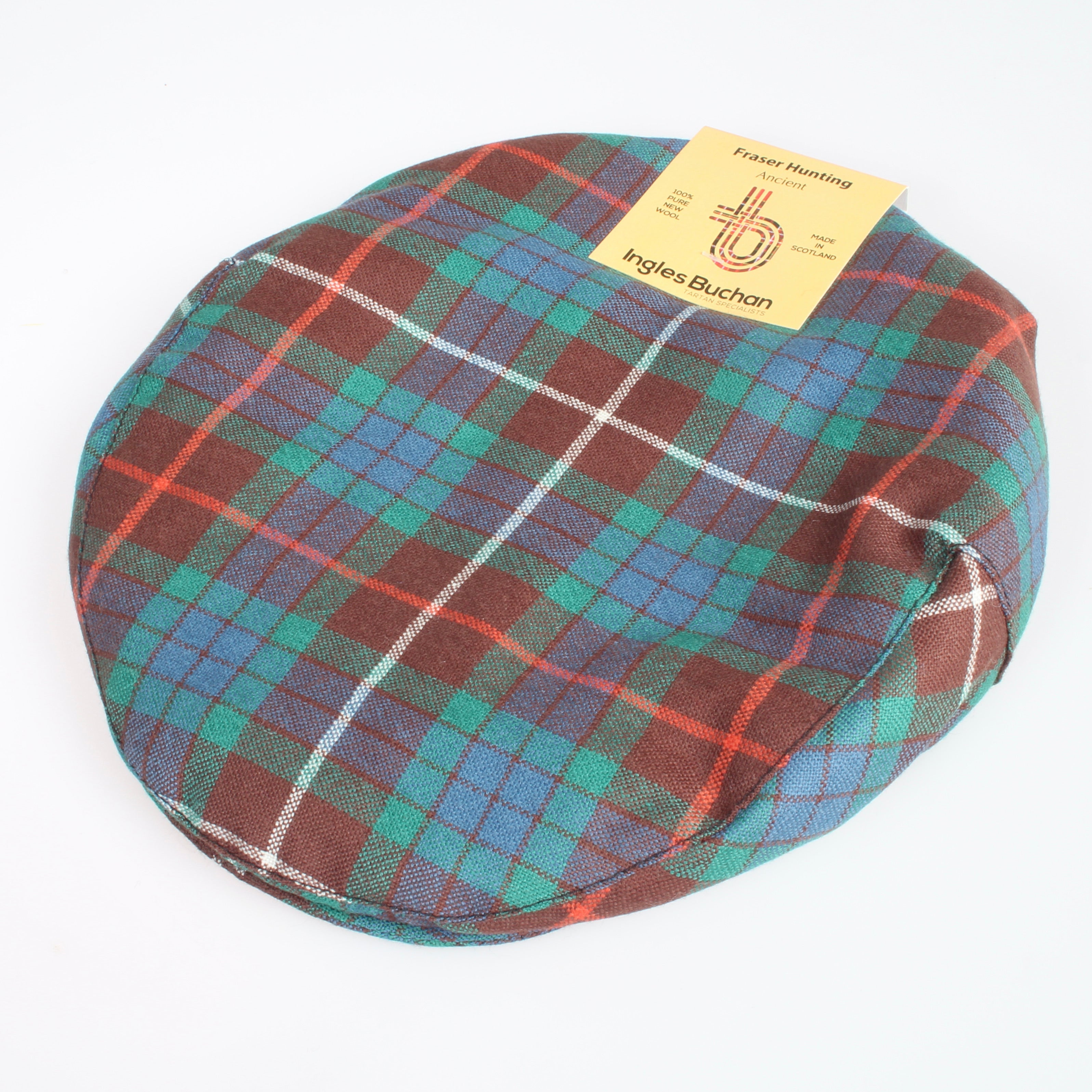 Pure Wool Golf Cap in Fraser Hunting Ancient Tartan