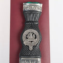 Wood Clan Crest Sgian Dubh - Stone Top