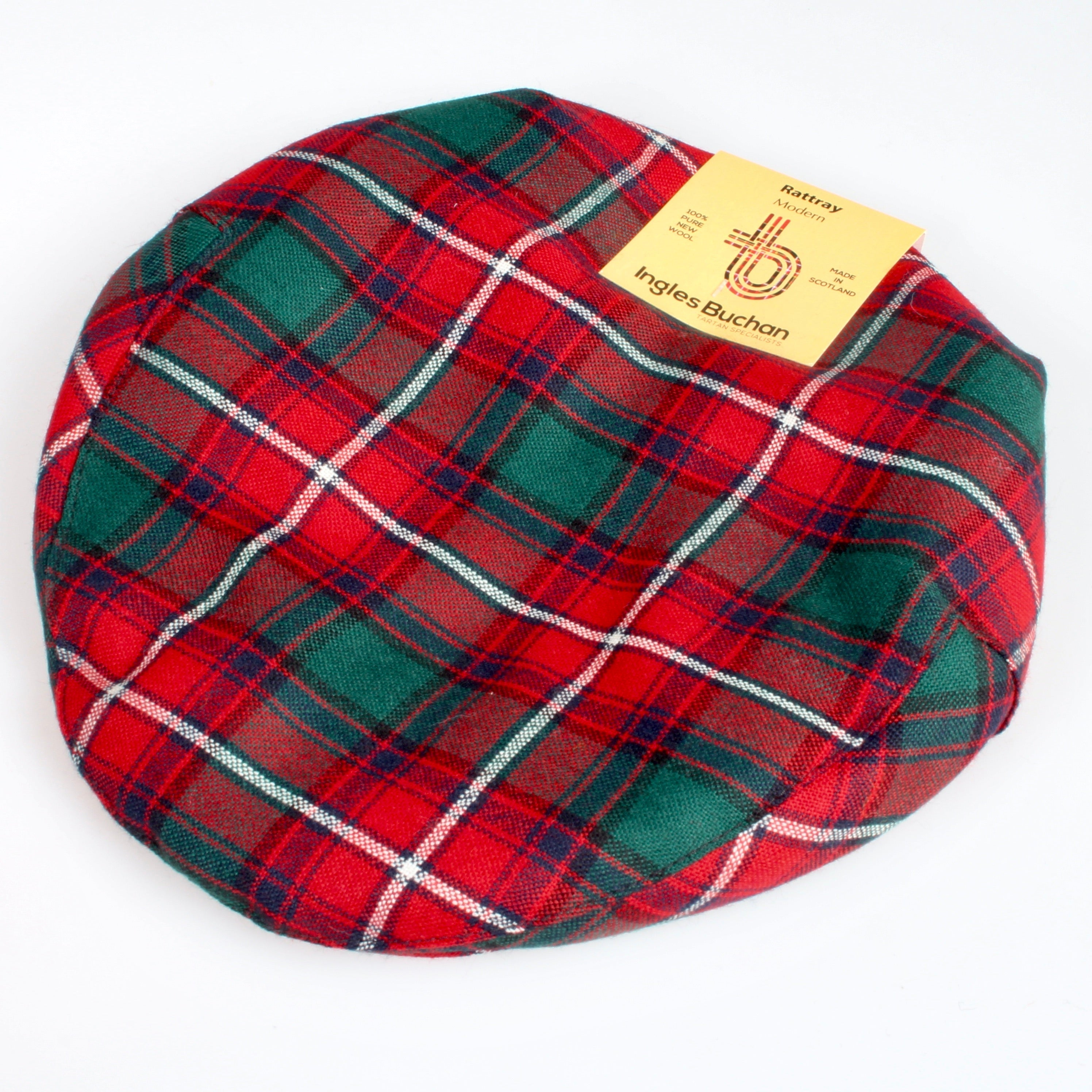 Pure Wool Golf Cap in Rattray Modern Tartan