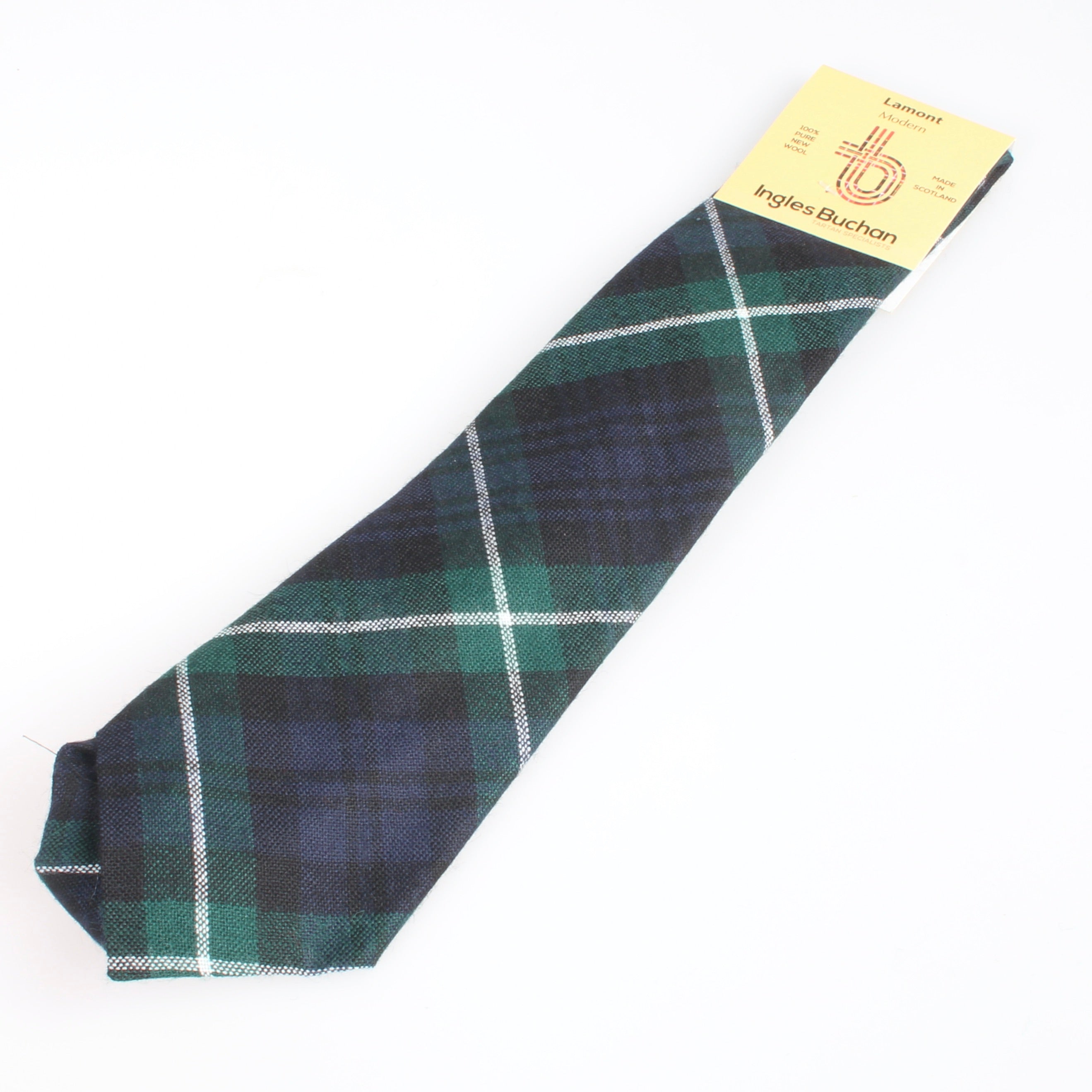 Pure Wool Tie in Lamont Modern Tartan.