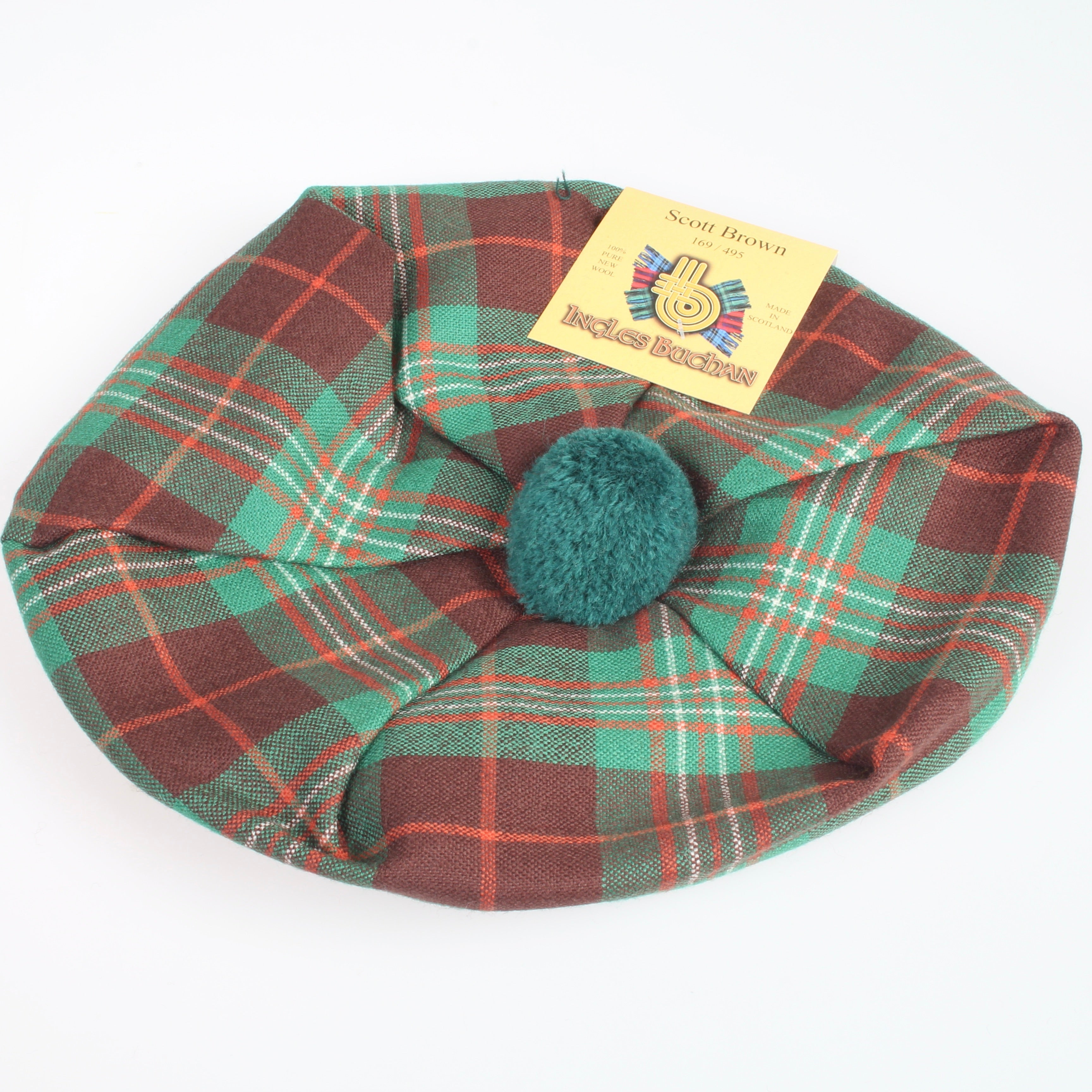 Unisex Wool Tam in Scott Brown Ancient Tartan