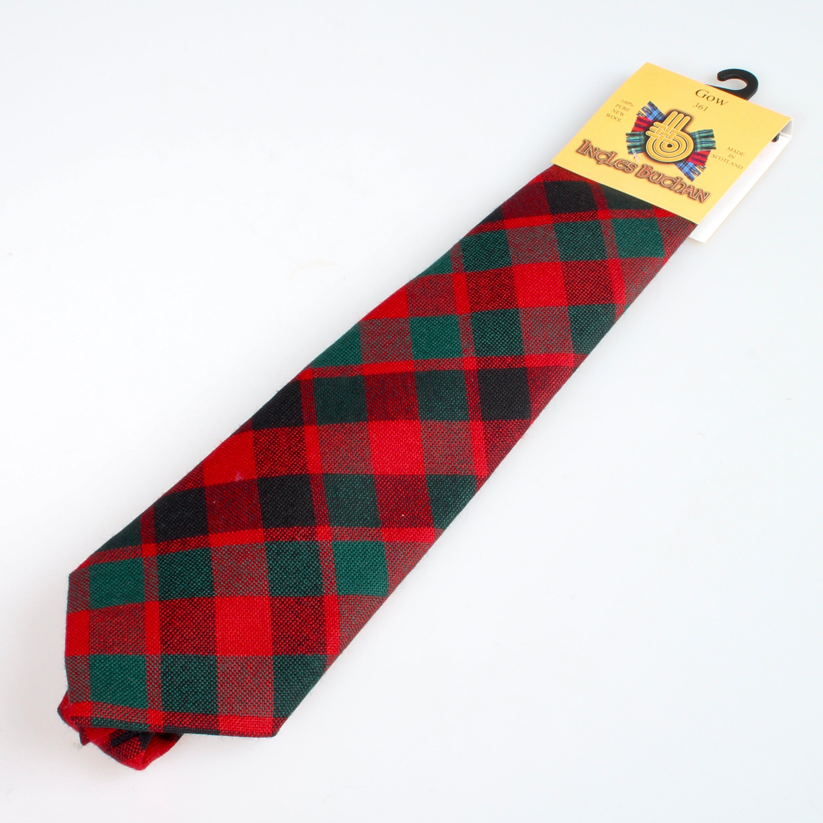 Pure Wool Tie in Gow Modern Tartan