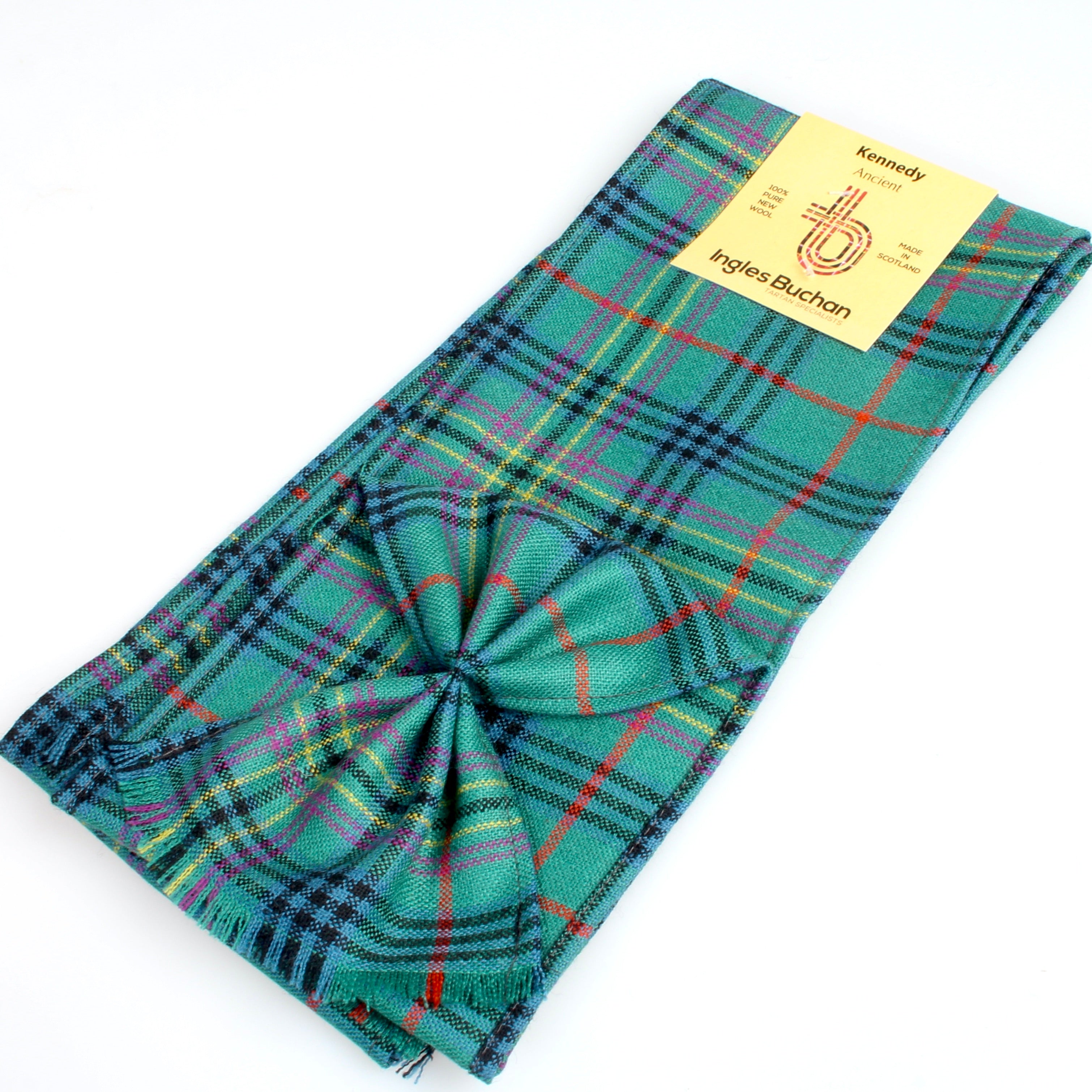 Wool Mini Sash in Kennedy Ancient Tartan