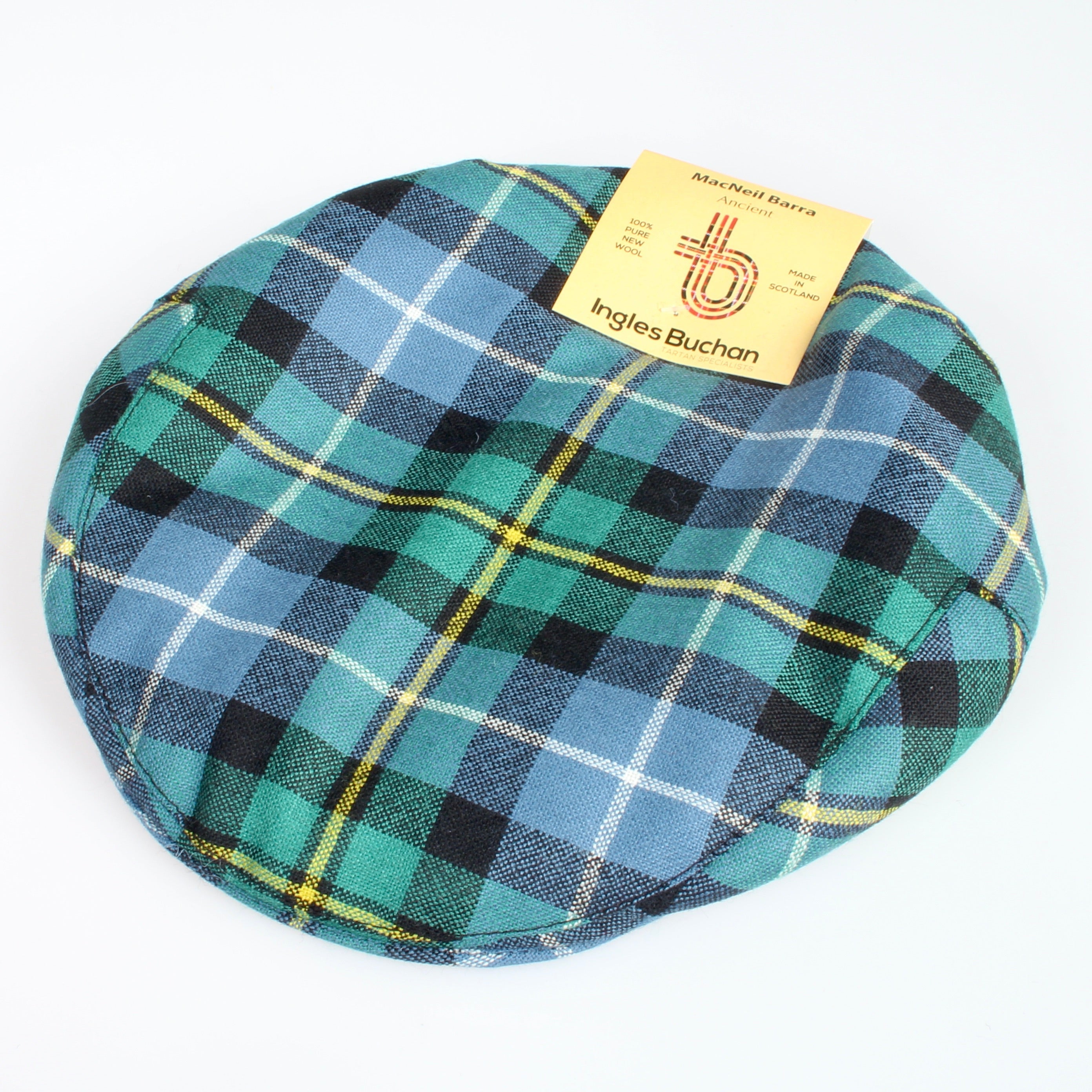 Pure Wool Golf Cap in MacNeil of Barra Ancient Tartan