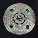 Craig Clan Crest Pewter Plaid Brooch