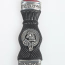 Hepburn Clan Crest Sgian Dubh - Stone Top