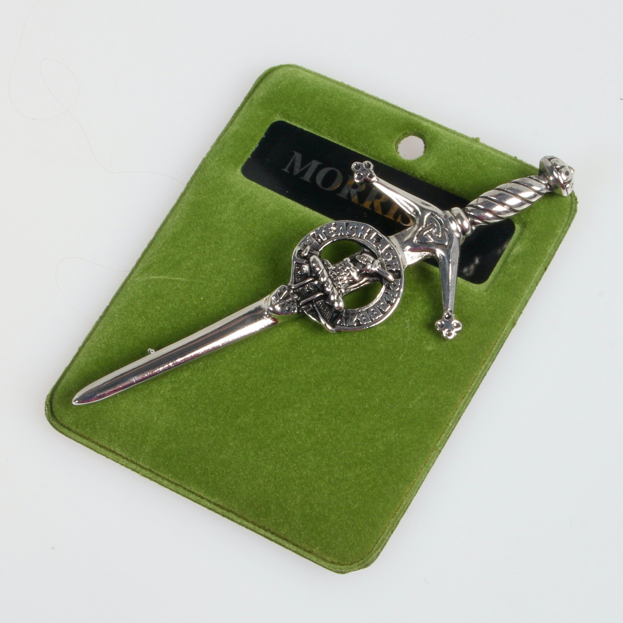 Clan Crest Pewter Kilt Pin with Morrison Crest