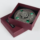 Campbell Clan Crest Pewter Plaid Brooch
