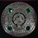 Campbell Clan Crest Pewter Plaid Brooch