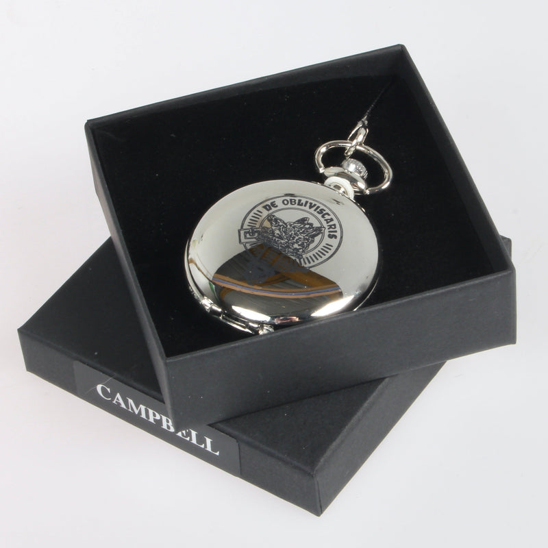 Campbell Clan Crest Engraved Pocket Watch