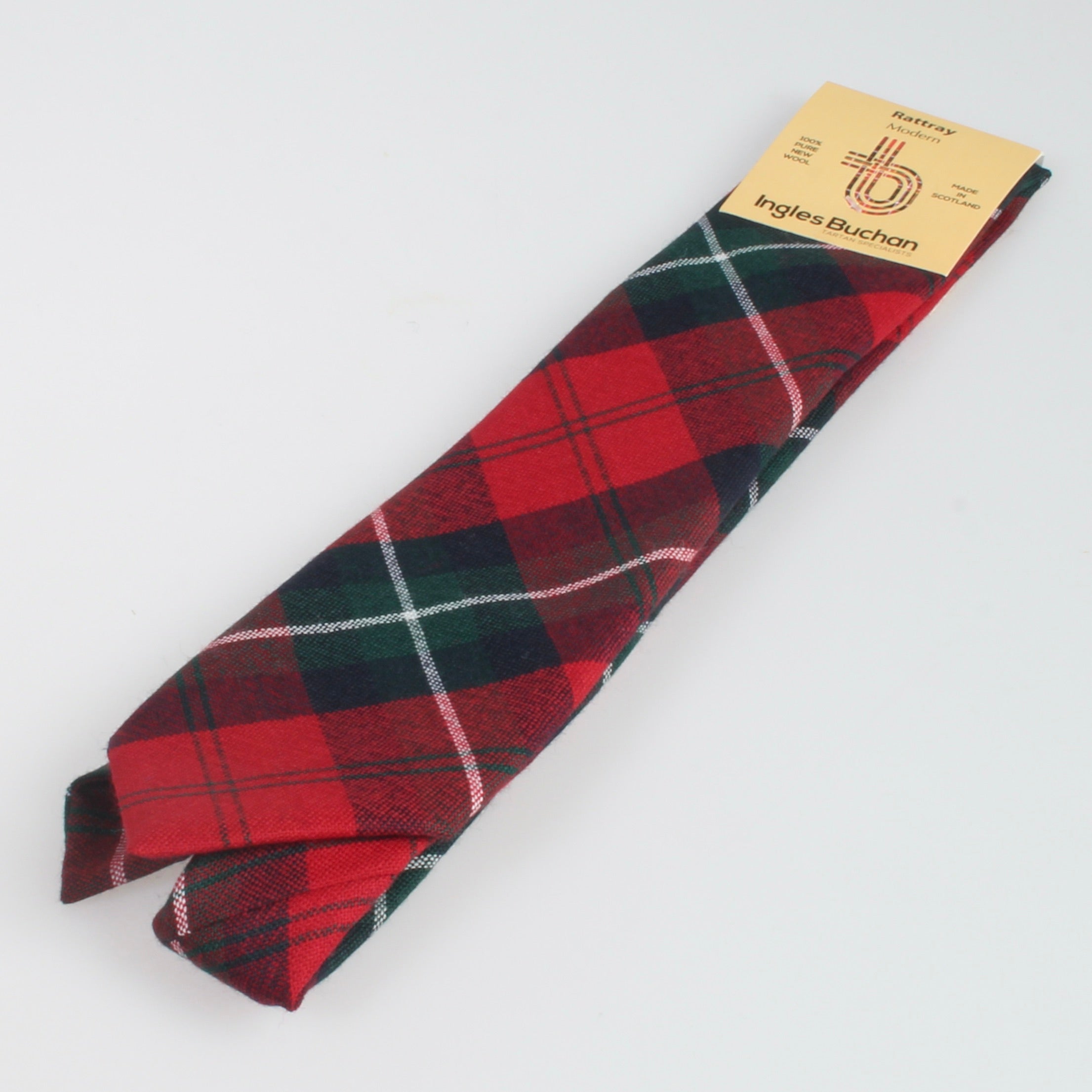 Pure Wool Tie in Rattray Modern Tartan