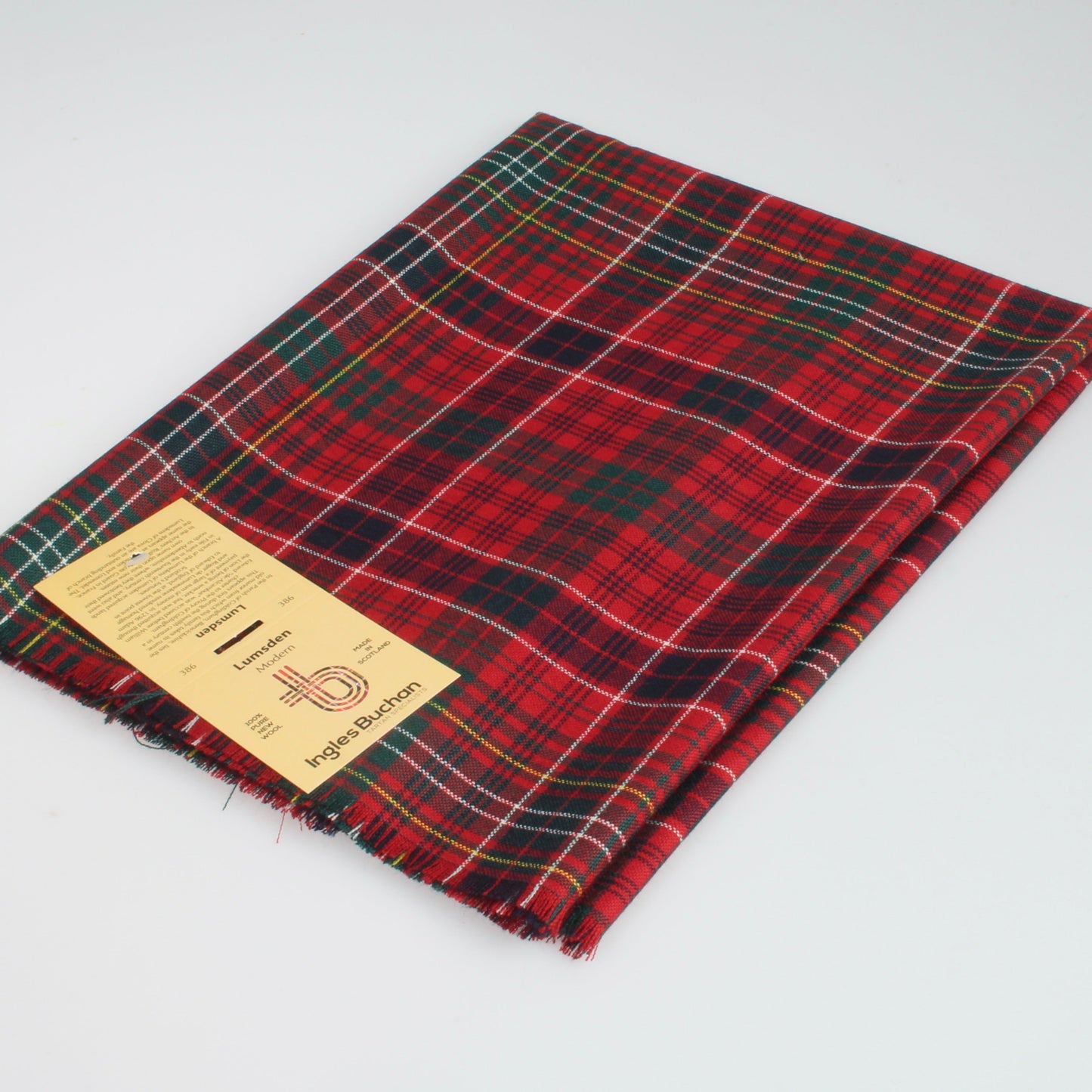 Lumsden Modern Wool Tartan Shawl