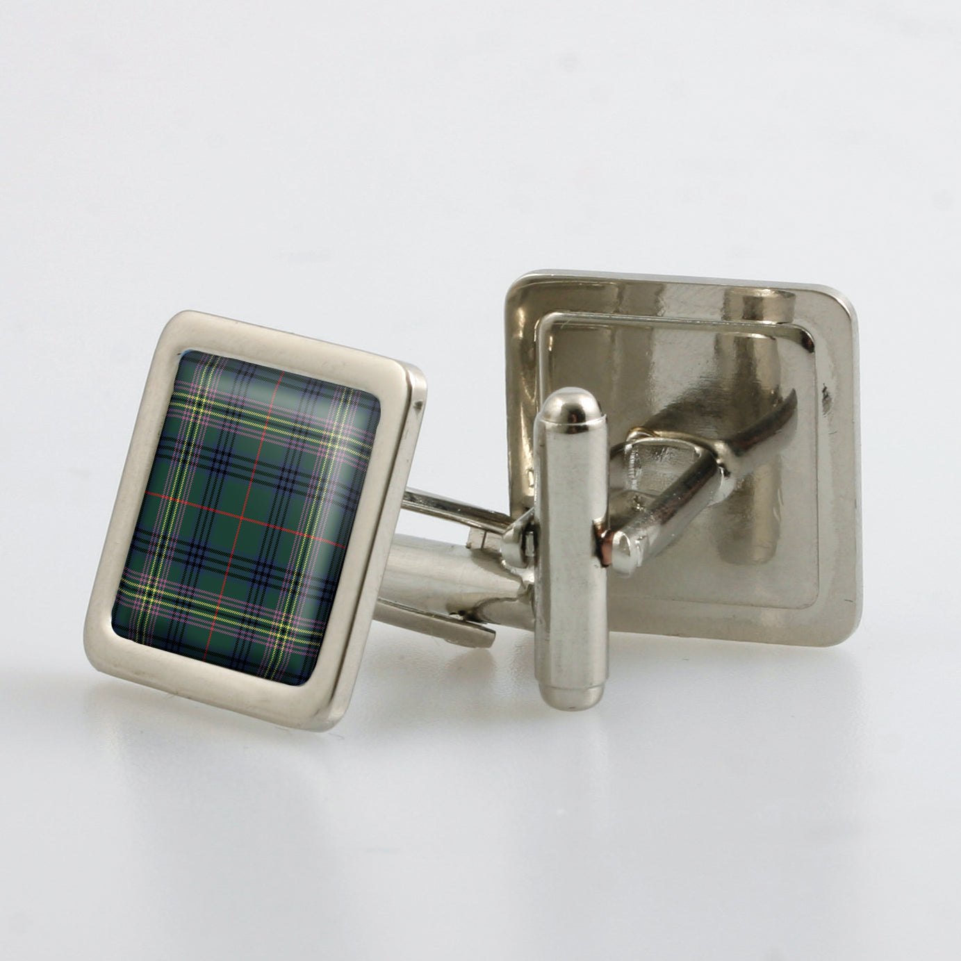 Kennedy Modern Tartan Cufflinks - Choose Your Shape