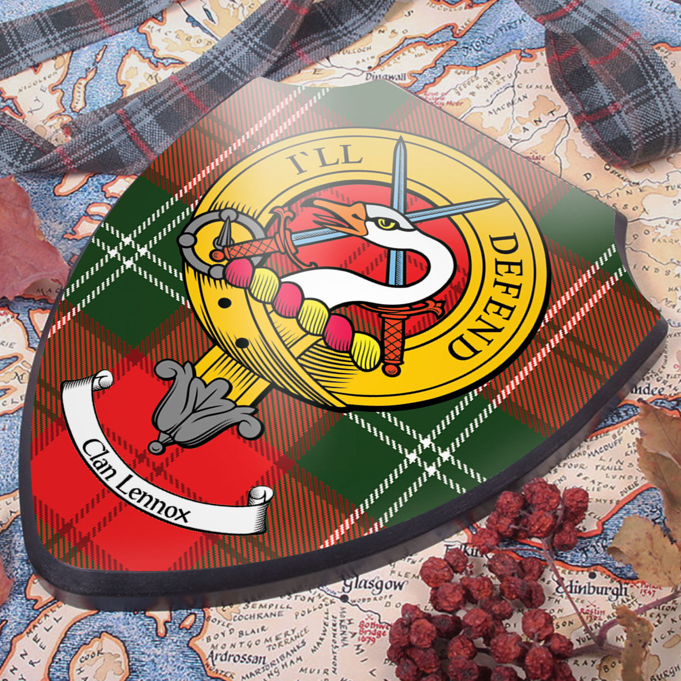 Lennox Clan Crest Printed Wall Plaque - Custom Made