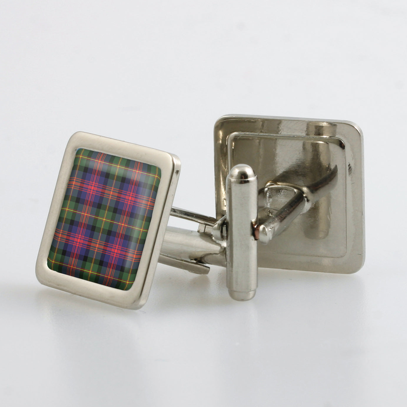 Logan Modern Tartan Cufflinks - Choose Your Shape.