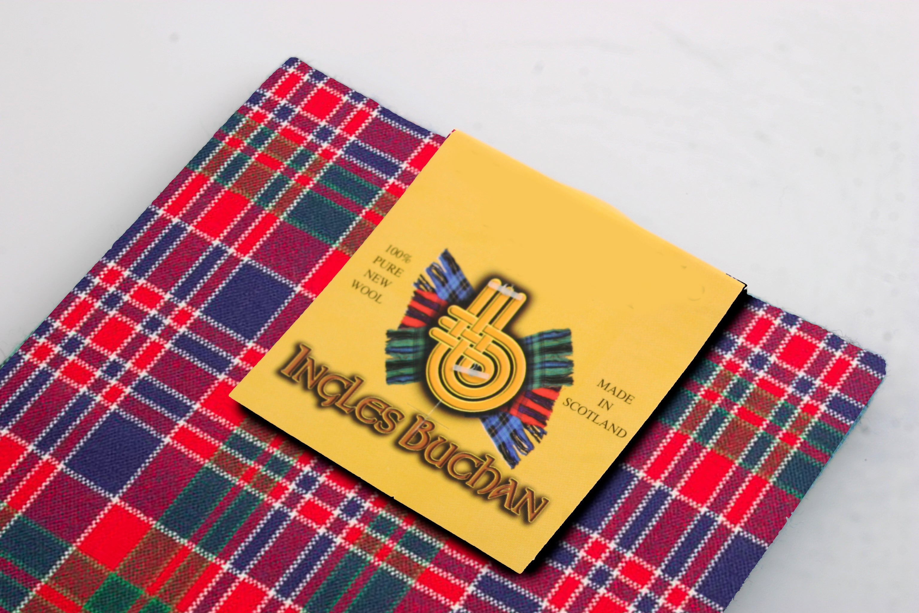 Wool Tartan Pocket Square in MacDonald of Boisdale Tartan