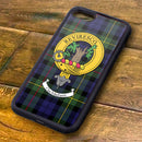 MacEwen Tartan and Clan Crest iPhone Rubber Case