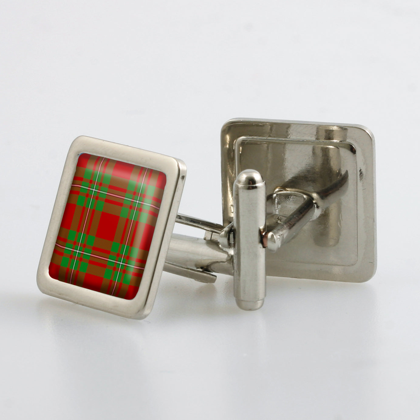 MacGregor Modern Tartan Cufflinks - Choose Your Shape.