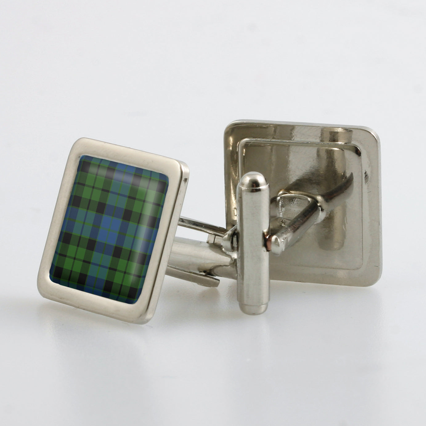 MacKay Modern Tartan Cufflinks - Choose Your Shape.