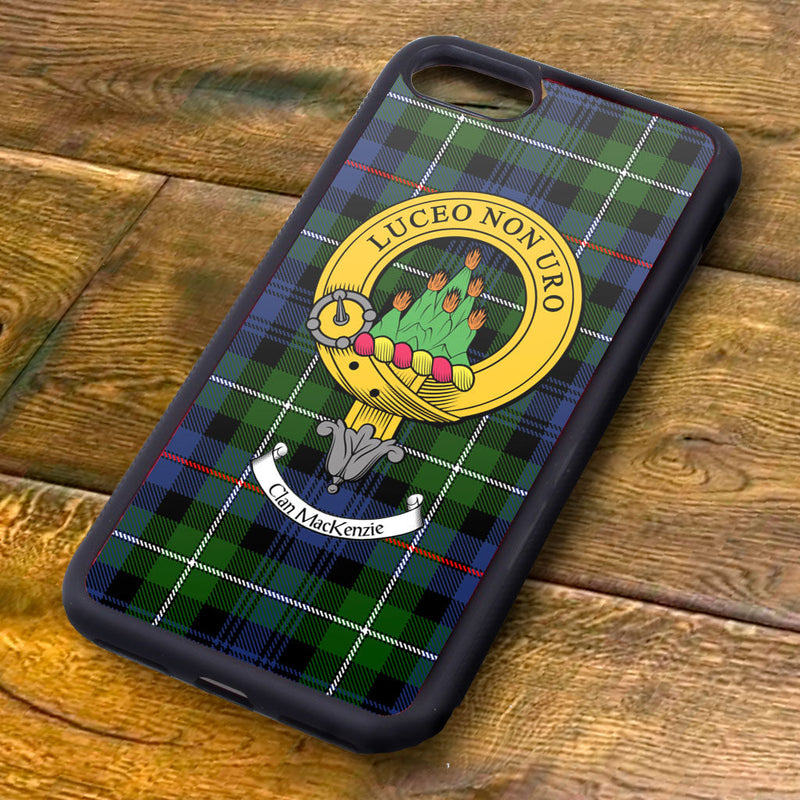 MacKenzie Tartan and Clan Crest iPhone Rubber Case