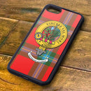 MacLaine Tartan and Clan Crest iPhone Rubber Case
