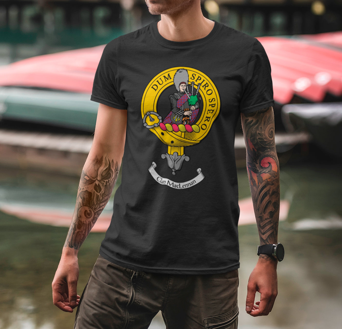 MacLennan Clan Crest Gents T Shirt