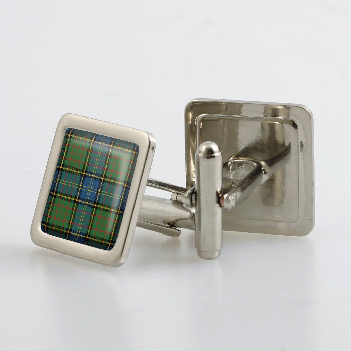 MacMillan Hunting Ancient Tartan Cufflinks - Choose Your Shape.