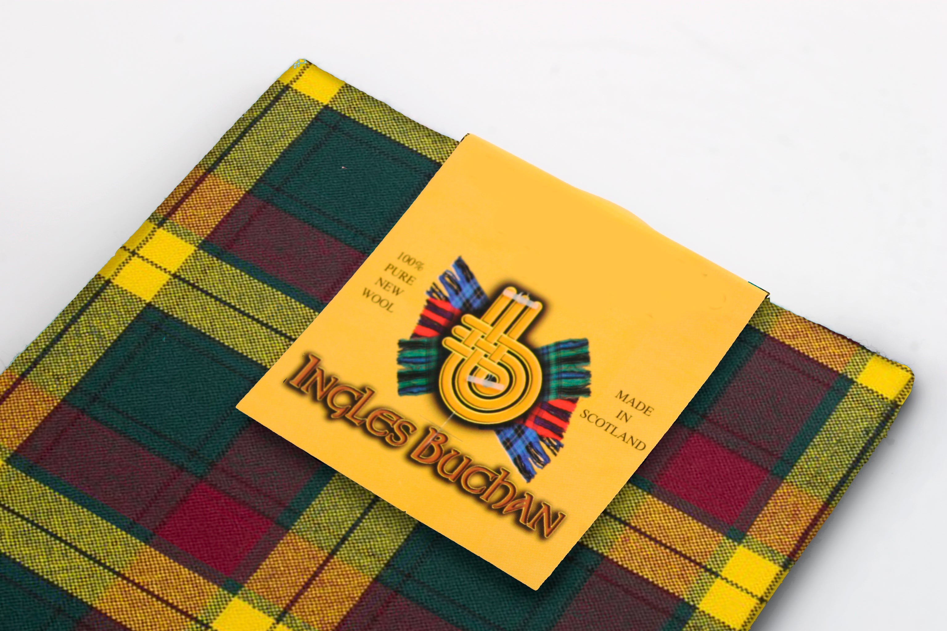 Wool Tartan Pocket Square in MacMillan Old Modern Tartan