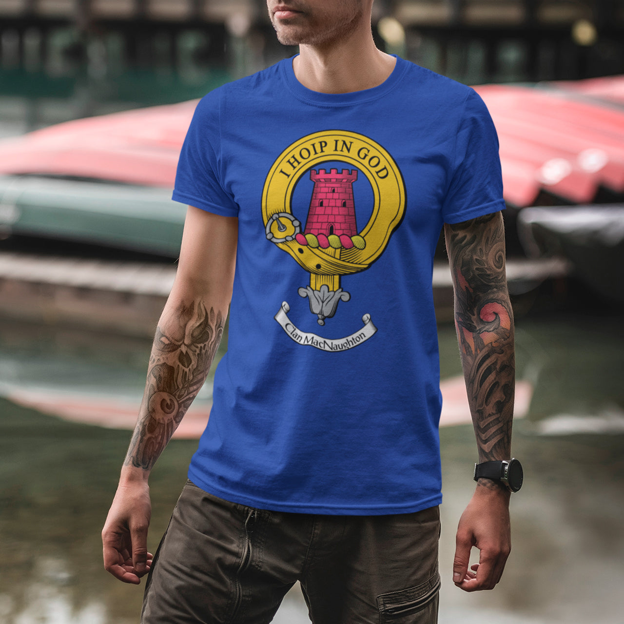 MacNaughton Clan Crest Gents T Shirt