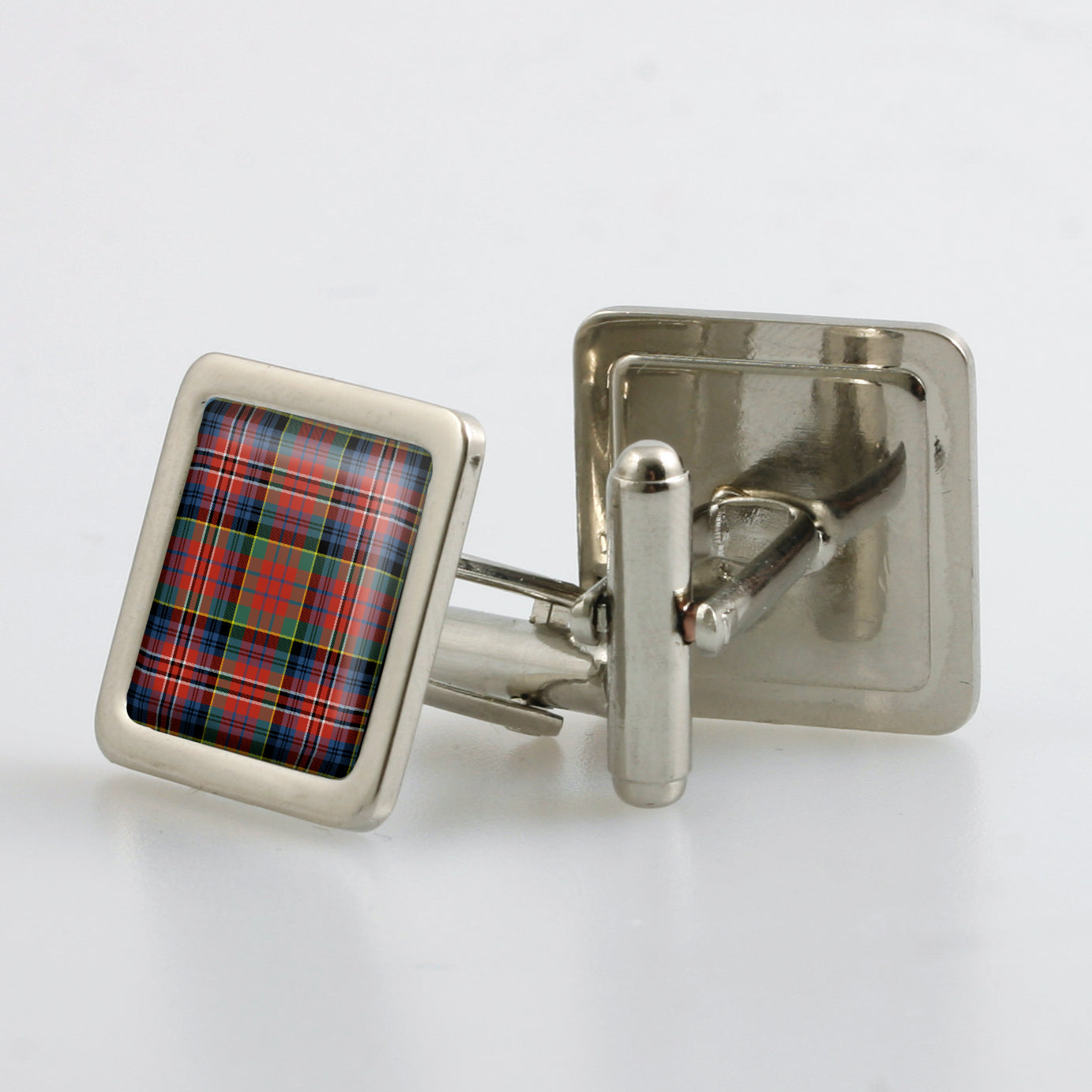 MacPherson Ancient Tartan Cufflinks - Choose Your Shape