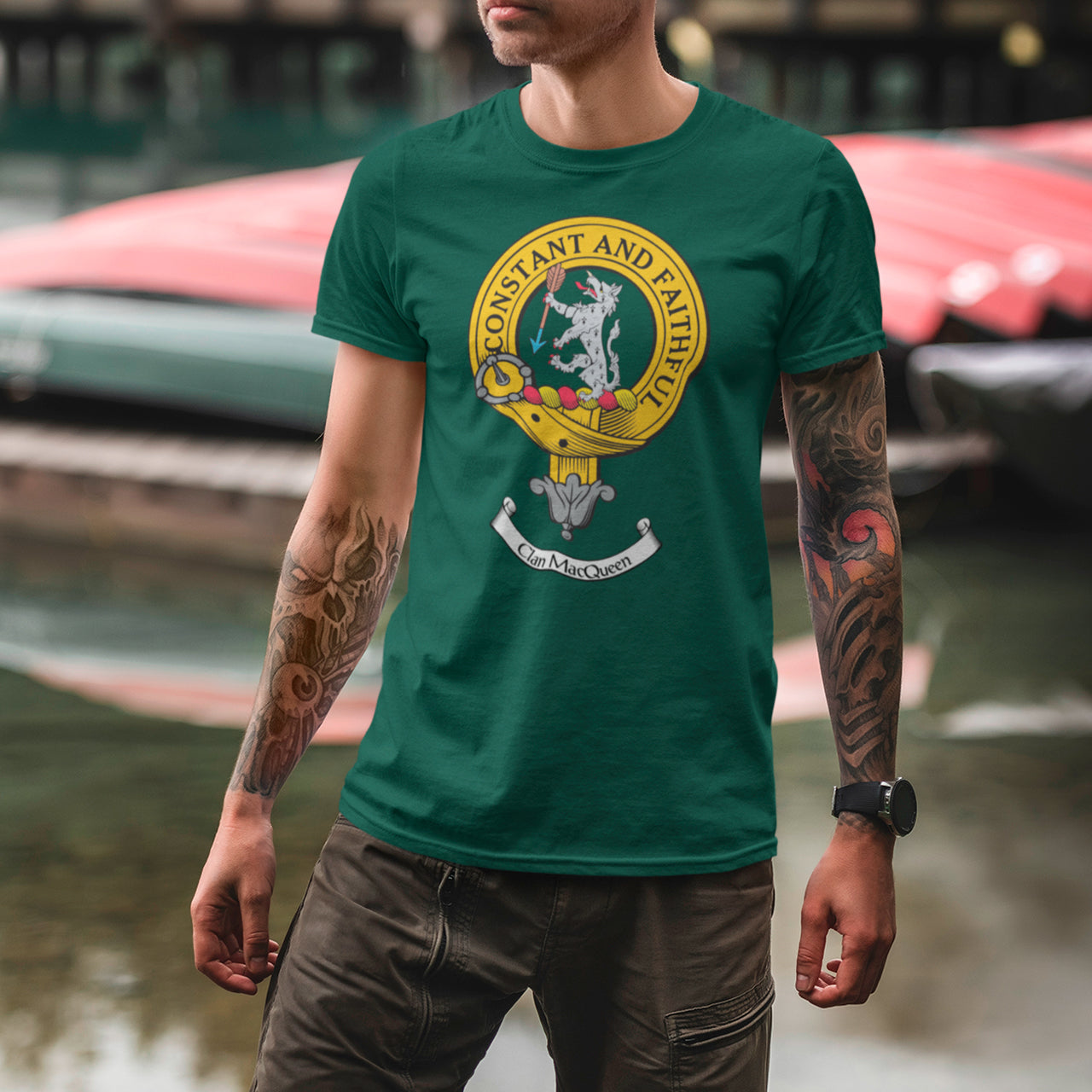 MacQueen Clan Crest Gents T Shirt