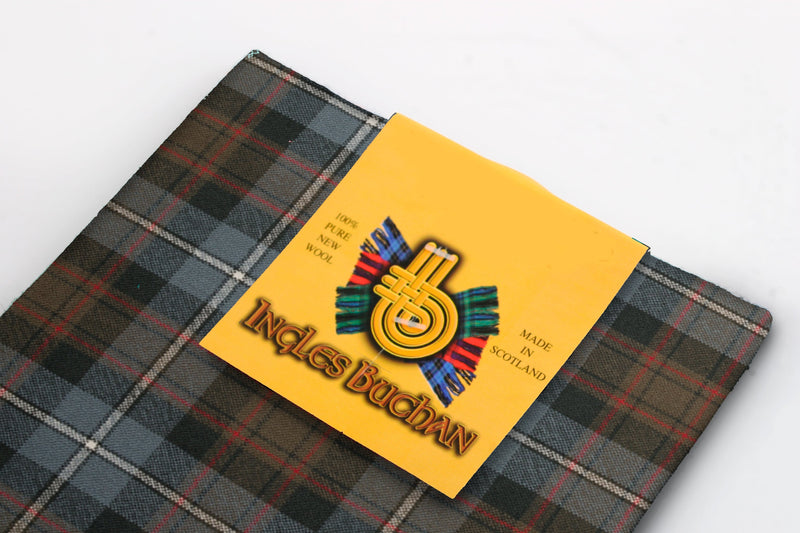 Wool Tartan Pocket Square in MacRae Hunting Weathered Tartan