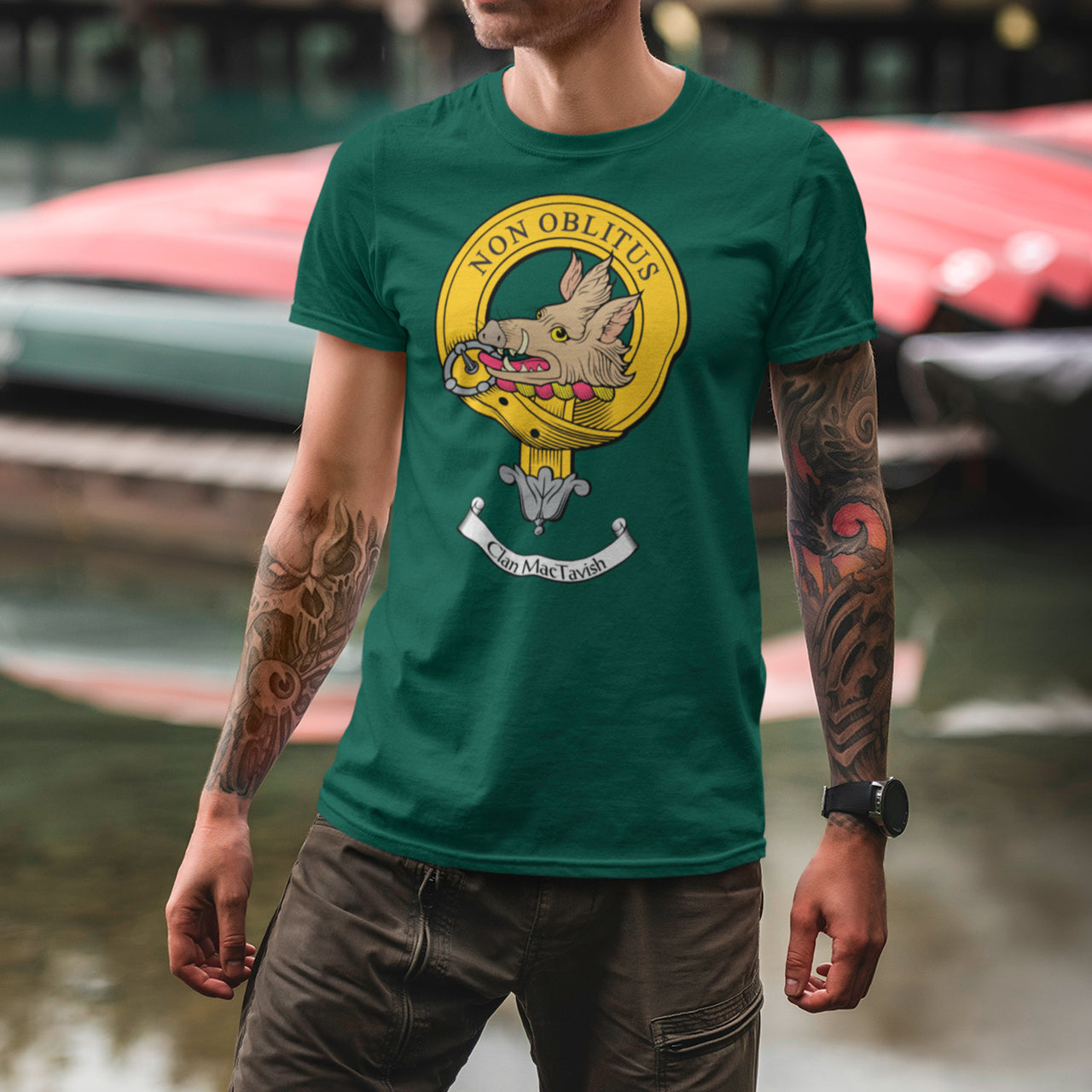 MacTavish Clan Crest Gents T Shirt