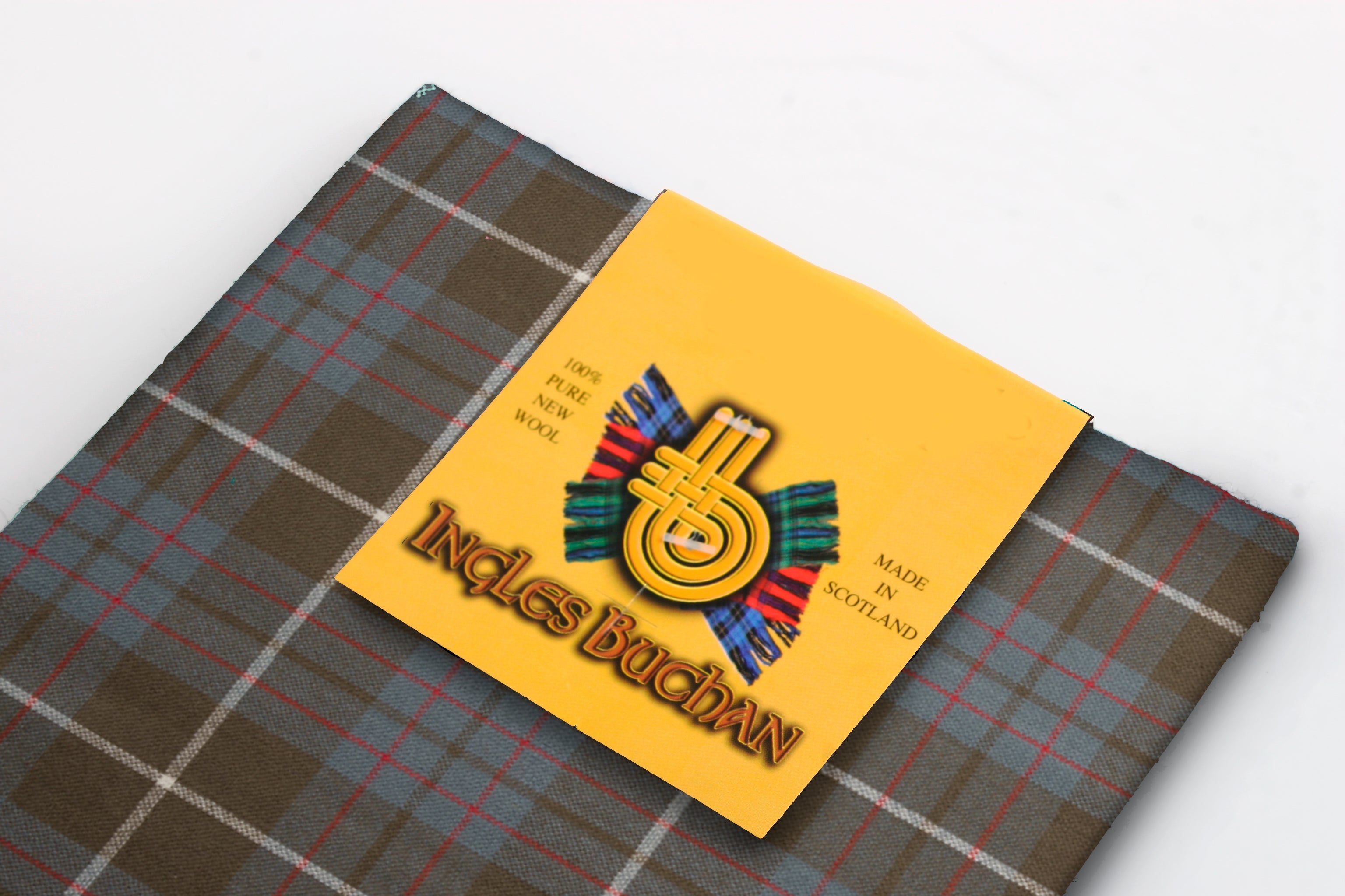 Wool Tartan Pocket Square in MacIntyre Hunting Weathered Tartan