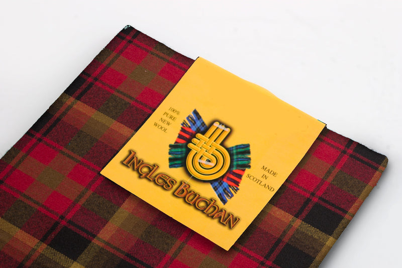 Wool Tartan Pocket Square in Maple Leaf Tartan