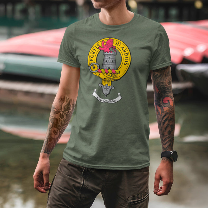 Middleton Clan Crest Gents T Shirt