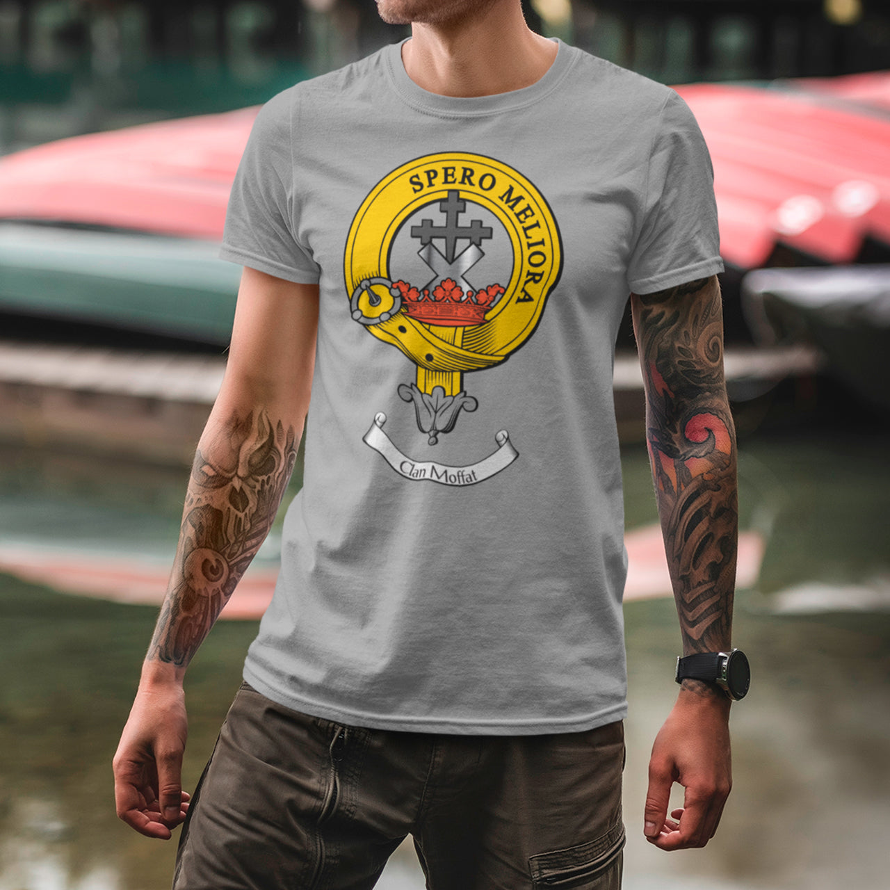 Moffat Clan Crest Gents T Shirt