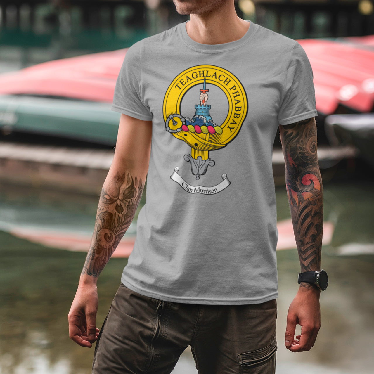 Morrison Clan Crest Gents T Shirt