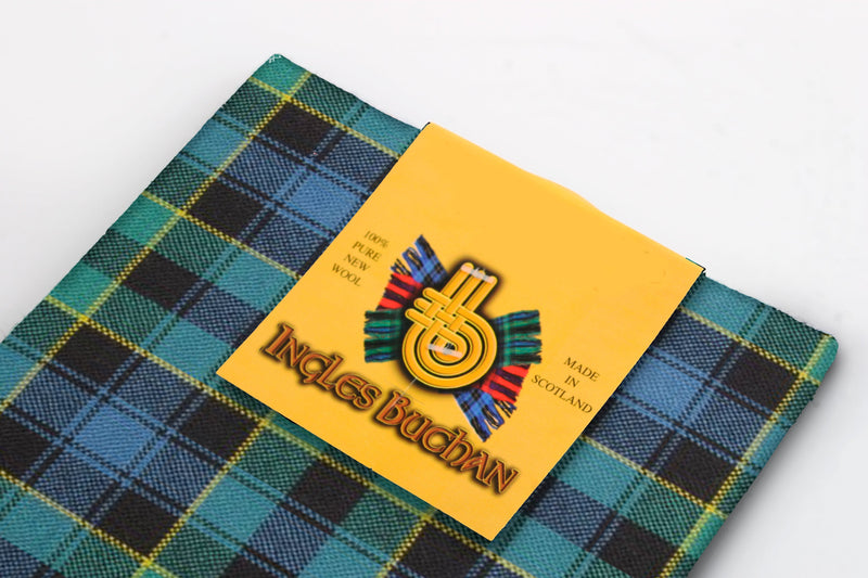 Wool Tartan Pocket Square in Mowat Ancient Tartan