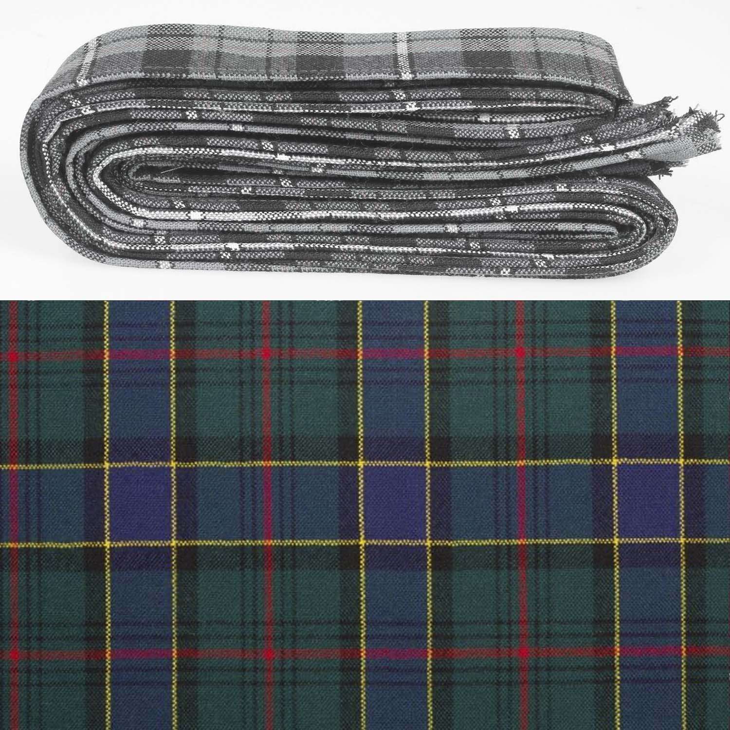 Wool Strip Ribbon in Ogilvie Hunting Modern Tartan - 5 Strips, Choose Your Width