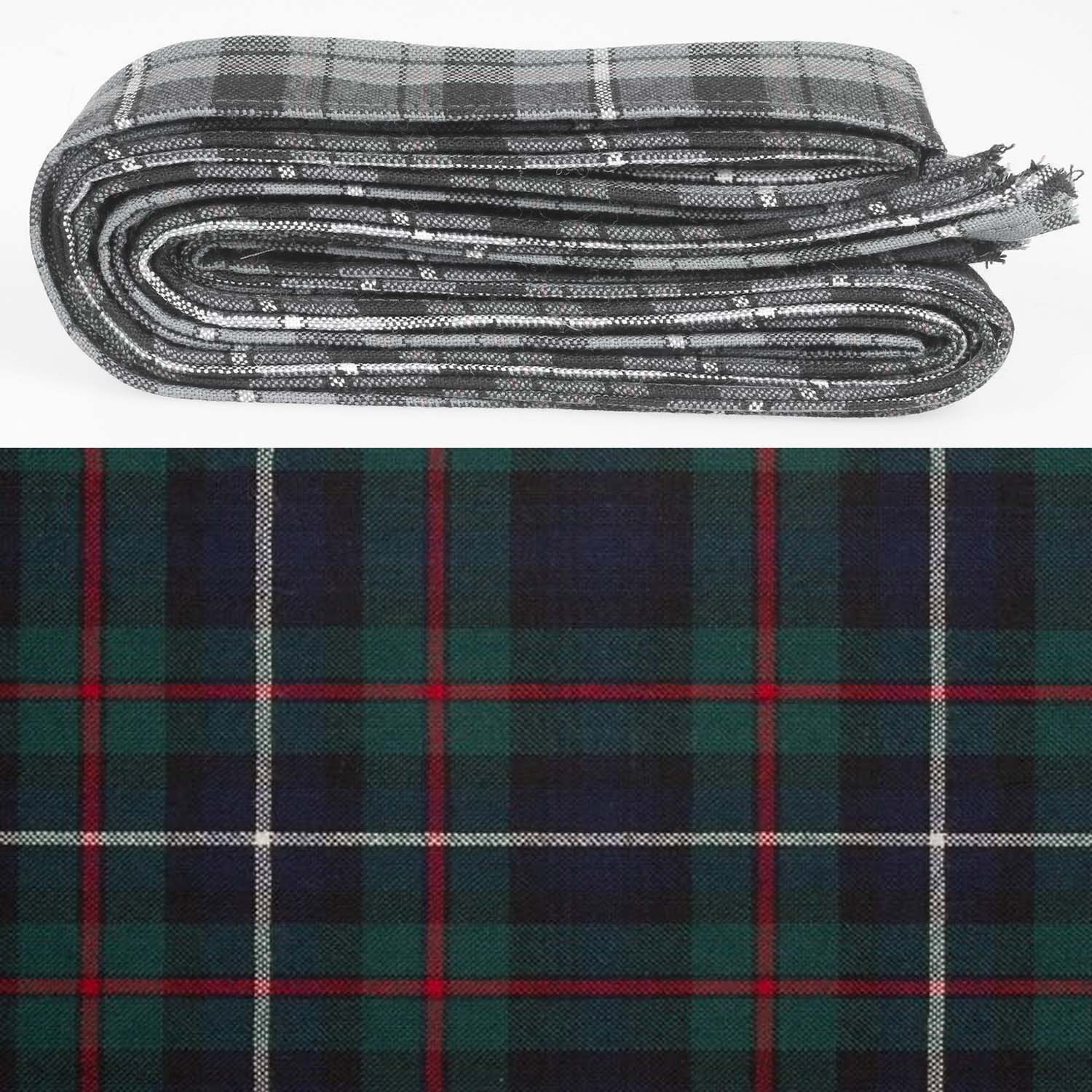 Wool Strip Ribbon in Robertson Hunting Modern Tartan - 5 Strips, Choose Your Width