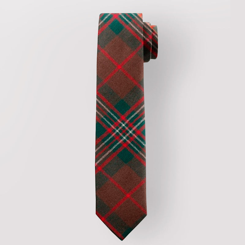 Pure Wool Tie in Scott Brown Modern Tartan