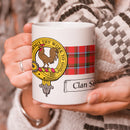 Sinclair Clan Crest and Tartan Mug