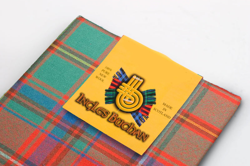 Wool Tartan Pocket Square in Somerville Ancient Tartan